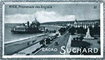 1928 Suchard La France pittoresque 1 (Back : Map of France) #81 Nice - Promenade des Anglais Front