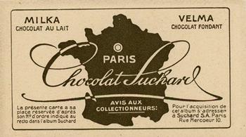 1928 Suchard La France pittoresque 1 (Back : Map of France) #100 Moustier Ste. Marie (Basses Alpes) Back