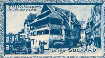 1928 Suchard La France pittoresque 1 (Back : Map of France) #215 Strasbourg - Le Bain aux Plantes (Bas-Rhin) Front