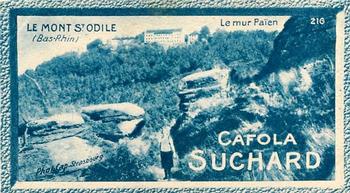 1928 Suchard La France pittoresque 1 (Back : Map of France) #216 Le Mont St. Odile - Le Mur Païen (Bas-Rhin) Front