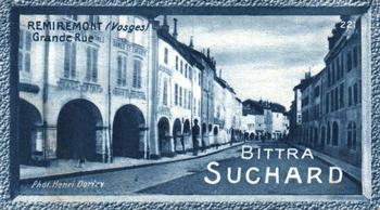 1928 Suchard La France pittoresque 1 (Back : Map of France) #221 Remiremont - Grande Rue (Vosges) Front