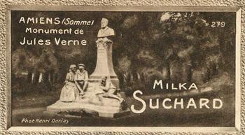 1928 Suchard La France pittoresque 1 (Back : Map of France) #279 Amiens - Monument de Jules Verne (Somme) Front