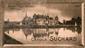 1928 Suchard La France pittoresque 1 (Back : Map of France) #294 Chantilly - Château (Oise) Front