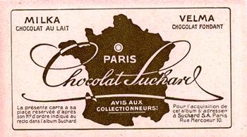 1928 Suchard La France pittoresque 1 (Back : Map of France) #295 Beauvais - Les Tours du Palais de Justice (Oise) Back