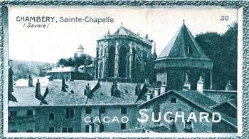 1928 Suchard La France pittoresque 1 (Back : Map of France) #20 Chambery - Sainte Chapelle (Savoie) Front