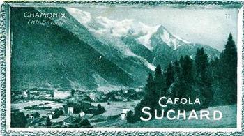 1928 Suchard La France pittoresque 1 (Back : Map of France) #11 Chamonix (Haute Savoie) Front