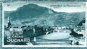 1928 Suchard La France pittoresque 1 (Back : Map of France) #38 Grenoble et Moucherotte (Isère) Front