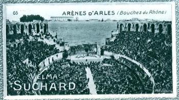 1928 Suchard La France pittoresque 1 (Back : Map of France) #65 Arènes d'Arles (Bouches du Rhône) Front