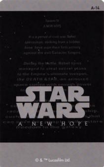 2019 Ensky Star Wars: Movie Scene Snapmide Collection A #A-14 Star Wars: Episode IV: A New Hope Back