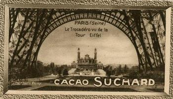 1929 Suchard La France pittoresque 2 (Map of France backs) #314 Paris - Le Trocadéro Vu de la Tour Eiffel (Seine) Front
