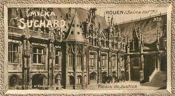 1929 Suchard La France pittoresque 2 (Map of France backs) #339 Rouen - Palais de Justice (Seine Inférieure) Front
