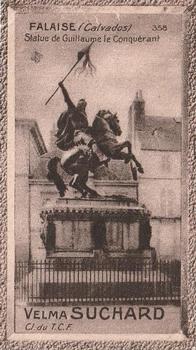1929 Suchard La France pittoresque 2 (Map of France backs) #358 Falaise - Statue de Guillaume le Conquérant (Calvados) Front