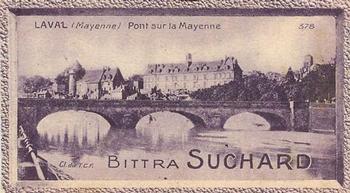 1929 Suchard La France pittoresque 2 (Map of France backs) #378 Laval - Pont sur la Mayenne (Mayenne) Front