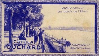 1929 Suchard La France pittoresque 2 (Map of France backs) #455 Vichy - Les Bords de l'Allier (Allier) Front
