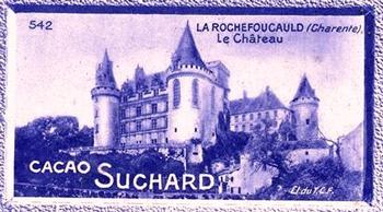 1929 Suchard La France pittoresque 2 (Map of France backs) #542 La Rochefoucauld - Le Château (Charente) Front