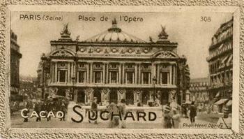 1929 Suchard La France pittoresque 2 (Map of France backs) #308 Paris - Place de l'Opéra (Seine) Front