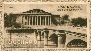 1929 Suchard  La France pittoresque 2 (Grand Concours de Vues de France backs) #305 Paris - Chambre des Députés (Seine) Front
