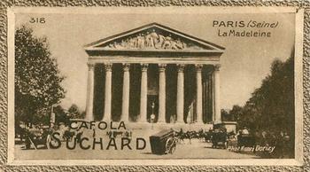 1929 Suchard  La France pittoresque 2 (Grand Concours de Vues de France backs) #318 Paris - La Madeleine (Seine) Front