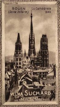 1929 Suchard  La France pittoresque 2 (Grand Concours de Vues de France backs) #340 Rouen - La Cathédrale (Seine Inférieure) Front