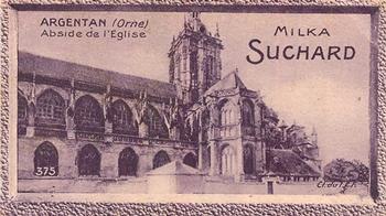 1929 Suchard  La France pittoresque 2 (Grand Concours de Vues de France backs) #375 Argentan - Abside de l'Eglise (Orne) Front