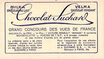 1929 Suchard  La France pittoresque 2 (Grand Concours de Vues de France backs) #392 Dreux - Chapelle St. Louis (Eure et Loire) Back