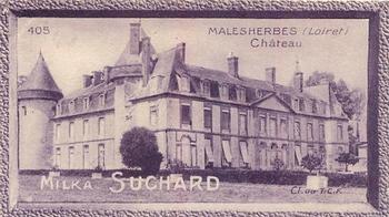 1929 Suchard  La France pittoresque 2 (Grand Concours de Vues de France backs) #405 Malesherbes - Château (Loiret) Front
