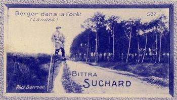 1929 Suchard  La France pittoresque 2 (Grand Concours de Vues de France backs) #507 Berger dans la Forêt (Landes) Front
