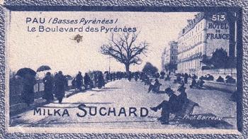 1929 Suchard  La France pittoresque 2 (Grand Concours de Vues de France backs) #513 Pau - Le Boulevard des Pyrénées (Basses Pyrénées) Front