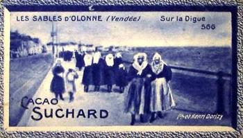 1929 Suchard  La France pittoresque 2 (Grand Concours de Vues de France backs) #566 Les Sables d'Olonne - Sur la Digue (Vendée) Front