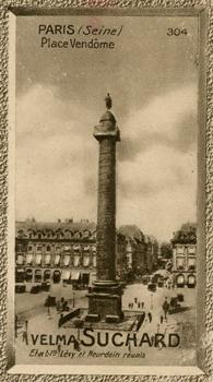 1929 Suchard  La France pittoresque 2 (Grand Concours de Vues de France backs) #304 Paris - Place Vendôme (Seine) Front
