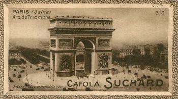 1929 Suchard  La France pittoresque 2 (Grand Concours de Vues de France backs) #312 Paris - Arc de Triomphe (Seine) Front