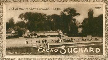 1929 Suchard  La France pittoresque 2 (Grand Concours de Vues de France backs) #332 L'ile Adam - Plage (Seine et Oise) Front