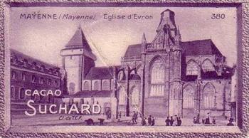 1929 Suchard  La France pittoresque 2 (Grand Concours de Vues de France backs) #380 Mayenne - Eglise d'Evron (Mayenne) Front