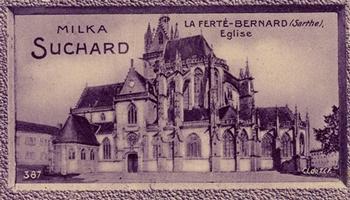 1929 Suchard  La France pittoresque 2 (Grand Concours de Vues de France backs) #387 La Ferté-Bernard - Eglise (Sarthe) Front
