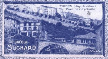 1929 Suchard  La France pittoresque 2 (Grand Concours de Vues de France backs) #467 Thiers - Pont de Seychaile (Puy de Dôme) Front