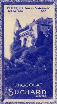 1929 Suchard  La France pittoresque 2 (Grand Concours de Vues de France backs) #487 Bruniquel - Le Château (Tarn et Garonne) Front