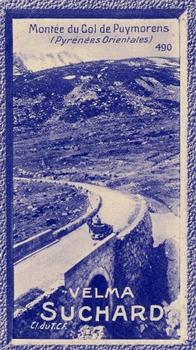 1929 Suchard  La France pittoresque 2 (Grand Concours de Vues de France backs) #490 Montée du Col de Puymorens (Pyrénées Orientales) Front