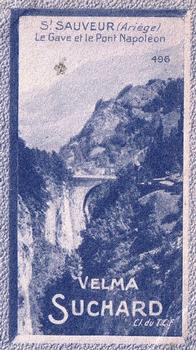 1929 Suchard  La France pittoresque 2 (Grand Concours de Vues de France backs) #496 St Sauveur - Le Gave et le Pont Napoléon (Ariège) Front