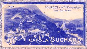 1929 Suchard  La France pittoresque 2 (Grand Concours de Vues de France backs) #497 Lourdes - Vue Générale (Hautes Pyrénées) Front