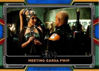 2022 Topps Star Wars: The Book of Boba Fett - Blue #13 Meeting Garsa Fwip Front