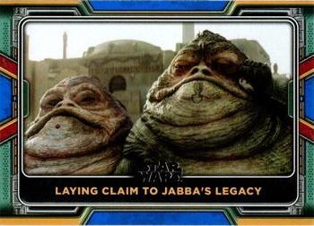 2022 Topps Star Wars: The Book of Boba Fett - Blue #26 Laying Claim to Jabba's Legacy Front