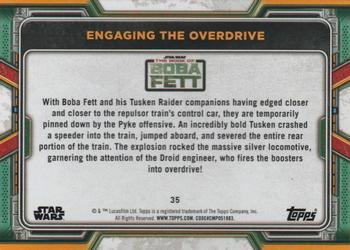 2022 Topps Star Wars: The Book of Boba Fett - Blue #35 Engaging the Overdrive Back
