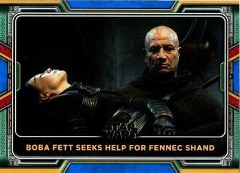 2022 Topps Star Wars: The Book of Boba Fett - Blue #52 Boba Fett Seeks Help for Fennec Shand Front