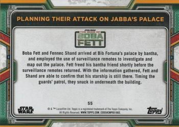 2022 Topps Star Wars: The Book of Boba Fett - Blue #55 Planning Their Attack on Jabba's Palace Back