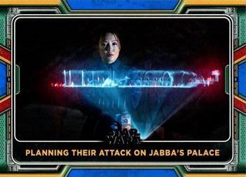 2022 Topps Star Wars: The Book of Boba Fett - Blue #55 Planning Their Attack on Jabba's Palace Front