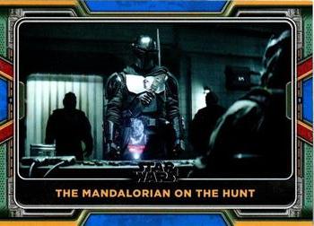 2022 Topps Star Wars: The Book of Boba Fett - Blue #63 The Mandalorian on the Hunt Front