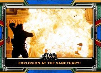 2022 Topps Star Wars: The Book of Boba Fett - Blue #85 Explosion at the Sanctuary! Front