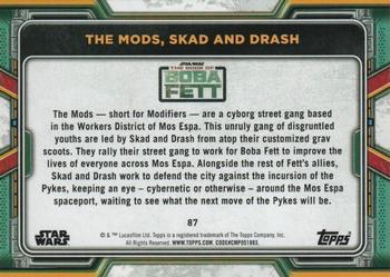 2022 Topps Star Wars: The Book of Boba Fett - Blue #87 The Mods, Skad and Drash Back
