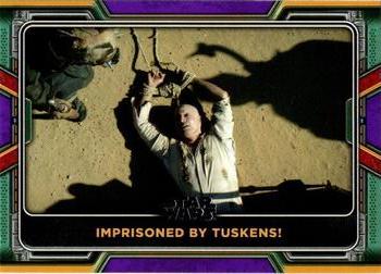 2022 Topps Star Wars: The Book of Boba Fett - Purple #5 Imprisoned by Tuskens! Front