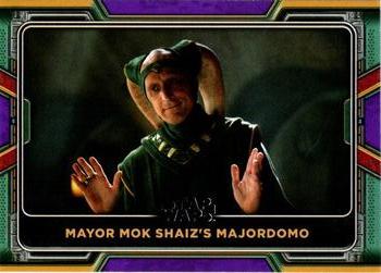 2022 Topps Star Wars: The Book of Boba Fett - Purple #10 Mayor Mok Shaiz’s Majordomo Front